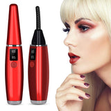 Heated Eyelash Curler，Portable Electric Eyelash Curler，Mini USB Rechargeable Eyelash Curler for Eyelashes Curling Natural, Quick Heating Long Lasting, Safe ＆ Hassle-Free for Girls Women Gift