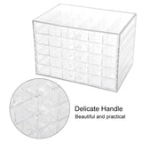 120 Grids Transparent Nail Art Storage Box, 5-layer Drawer, Water and Dust Resistant, Elegant Appearance, Large Capacity, Beads, Nail Art Supplies Sequence Organize