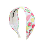 2 Inch Printed Fabric Headband For Girls And Women - Mixed Fruits