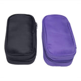 2 Pack Essential Oils Pouch Bag Holds 10 Bottles Fit Size 5ML, 10ML, 15ML Multiple Colors Perfect For Travel Fits Purse Smaller Size