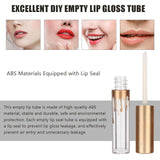 DIY Empty Lip Gloss Tube, 10 Pcs 2.5 ML Empty Lip Oil Tube Container Makeup Tool DIY Refillable Lip Gloss Bottles for Women Home Use or Travelling