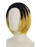 Kozume Kenma Cosplay Wigs for Haikyuu Costume Short Black Blonde Hair Wig Anime Harajuku Lolita Cute Synthetic Wigs for Party AD019M