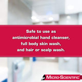 Micro-Scientific (2 Pack 18 Ounce) Opti-Scrub Antimicrobial Liquid Soap, Broad Spectrum, Non-Drying