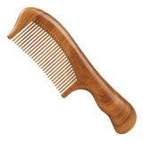 Premium Hair Combs Wood Comb Natural Green Sandalwood Handcrafted Sturdy Smooth No Static No Detangle (Green Sandalwood E Standard Tooth 8")