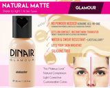 Dinair Airbrush Makeup Foundation | Bronze | GLAMOUR: Natural, Light coverage, Matte 1.15 oz.