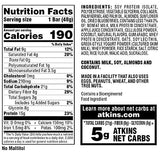 Atkins Blueberry Greek Yogurt Protein Meal Bar. Rich in Fiber. Keto-Friendly. (5 Bars)