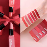 TOUCH IN SOL Pretty Filter Soul Velvet Lipstick 3.5g - Long Lasting Hydrating Formula Semi Matte Lipstick, Daily Natural Lip Color with Romantic Look (#6 Havana Red)
