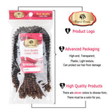 1 Pack Spring Twist Ombre Colors Crochet Braids Synthetic Braiding Hair Extensions Low Temperature Fiber (1 pcs 16 inch, M1B 350)