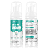 Teeth Whitening Toothpaste, 2 Pack Citrus Baking Soda Toothpaste, Foam Whitening Toothpaste, Ultra-fine Mousse Foam Deeply Cleaning Gums, Stain Removal, Natural Mouth Wash Water (2 x 60ml)