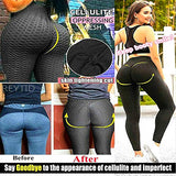 REYTID Anti Cellulite Peach Leggings for Women High Waisted Tummy Control