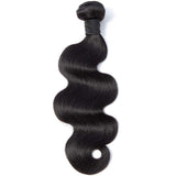 Misoun Hair Unprocessed Brazilian Virgin Hair Body Wave 3 Bundles Virgin Human Hair Weaves Extensions Natural Black Color (100+/-5g)/pc Can be Dyed and Bleached (18 20 22)