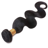 S-noilite Brazilian Body Wave Human Hair Bundle Unprocessed Body Wavy Remy Human Hair Bundle for Women #1B Natural Black 1 Bundle Total 100g/3.5oz 30 Inch Body Curly Human Hair Extension