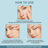 UNILIPO Peptide Eye Serum Moisturizes and Improves Puffiness. Caffeine Eye Serum Looks Like the Skin Around the Eyes is Shiny and Increases Skin Elasticity, 0.5oz / 15ml