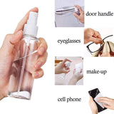 (36 PCS)3.4oz/ 100ml Plastic Clear Spray Bottles,Refillable Fine Mist Sprayer Bottles Makeup Cosmetic Atomizers Empty Small Spray Bottle Container for Essential Oils, Travel, Perfum,36PCS