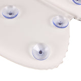 Bath Pillow, Waterproof Bathtub Spa Pillow for Tub Non-Slip Padded Comfort Support Pad Pillow with 7 Suction Cups for Neck, Shoulder and Head Support (White)