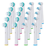 Alayna Ortho Replacement Electric Toothbrush Heads - 20 Pack Power Tip & Ortho Generic Replacement Brush Heads for Braces & Dental Work