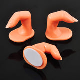 Aenoyo 36 Pcs Practice Finger Training Display Practice Stand Fake Finger Plastic Model for Nail Art Practice