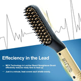 Beard Straightener for Men,Beard Straightening Heated Brush,JOYFORCARE Electric Mens Hair Comb for Home &Travel,110-240V