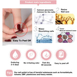 Tophany Non Toxic Nail Polish Set, Quick Dry and Easy to Peel Off Nail Polish, Eco Friendly & Organic Water Based Nail Polish Nail Decoration for Women