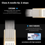 Ambition Premium #12 Standard 11RL Disposable Tattoo Needles Cartridges Supply 11 Round Liner 20Pcs for Professionals and Beginners Tattoo Artists