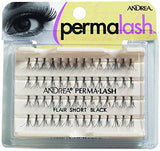 Andrea PermaLash Flair Lashes, Short Black 56 ea (Pack of 3)