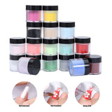 18 Colors Acrylic Nail Art, Nail Acrylic Powder Set for Nail Extension, DIY Creative Sculpture Nail, Creative Imaginative Nail Art Decoration DIY Decoration Set, US Stock