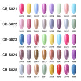 Clou Beaute 8ml Gel Nail Polish Set Soak Off UV LED Nail Gel Polish Art Varnish Gift Box Set Pack of 8 Colors Set816