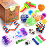 Sensory Fidget Toys Set, 25 Pcs, Stress Relief and Anti-Anxiety Tools Bundle for Kids and Adults