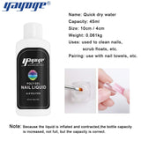 Yayoge Nail Poly Gel Kit 30ml White Quick Extension Gel Varnish with Nail Manicure Tools for Nail Extensions Nail Art DIY Salon and at Home