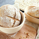 9 Inch Proofing Basket,WERTIOO Bread Proofing Basket + Bread Lame +Dough Scraper