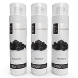 3 x Suntana Blackberry Fragranced 14% Premium Self Tanning Mousse - 'After Dark' Dark Tan