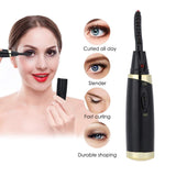 Heated Eyelash Curler, Mini Electric Eyelash Curlers Mascara Curling Mascara Curling Makeup Eye Lashes Brush Quick Heating