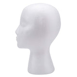 Foraineam 3 Pack 11 Inch Styrofoam Wig Heads Female Foam Head Mannequin Manikin Cosmetics Model Head Glasses Hats Hairpieces Wigs Display Stand Holder