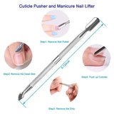 9PCS Cuticle Trimmer Nippers with Cuticle Pusher Manicure Set, Pingispower Cuticle Remover Professional Stainless Steel Cuticle Cutter Cuticle Clippers Manicure Tools Kit for Women and Men