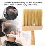 Neck Duster Barber Brush, Non-Slip Design Hair Cleaning Wooden Sweep Brush for Hair Cutting and Cleaning Suitable for Salon Use As Well As Personal Use