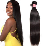 Ali Julia 10A Peruvian Straight Virgin Hair Weave 1 Bundle 100% Unprocessed Remy Human Hair Weft Extensions 95-100g/pc(22 inch)