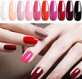 UR SUGAR 10 Colors Gel Nail Polish Kit Beginner Set With Base Top Coat 54W LED UV Nail Dryer Curing Lamp Manicure Nail Art Drill Tools and 3D Decoration All in One Kit Starter Kit