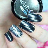 Whats Up Nails - Black Chrome Powder for Mirror Nails