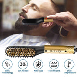 Beard Straightener for Men,Beard Straightening Heated Brush,JOYFORCARE Electric Mens Hair Comb for Home &Travel,110-240V