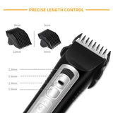 Professional Hair Clippers, MANLI Cordless Hair Trimmer for Men Kids, Hair and Beard Trimmer sets with LCD Display, Titanium Ceramic Blade, 3-Speed fine-tuning, USB Charging Cable
