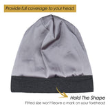 2 Pieces Adjustable Satin Lined Sleep Cap for Curly Hair,Dreadlocks,Braids Available Men & Women