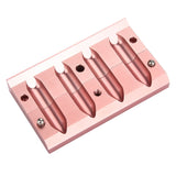 12.1 DIY Lipstick Mold Aluminum Alloy Rose Gold Dual Uses Lip Balm Maker Tool (Style : 4 Holes)