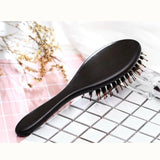 Hair Brush Aguder Boar Bristle Hair Brush for Men and Women, Natural Wooden handle for Styling, Straightening, Detangling Long, Thick, Thin, Curly, Wavy, Dry, Damaged Hair