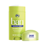Ban Antiperspirant Deodorant, Invisible Solid, Powder Fresh, 2.6 Ounce (Pack of 4)