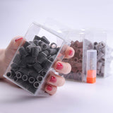 Makartt Nail Drill Bits Set and Sanding Bands Bundle, 10Pcs Tungsten Carbide Nail Drill Bits and 300Pcs Sanding Bands Remove Poly Nail Gel