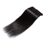 Clip in 100% Remy Human Hair Extensions Grade 7A Quality Full Head 8pcs 18clips Long Soft Silky Straight for Women Fashion 19"/19 inch 100g , #1 Jet Black