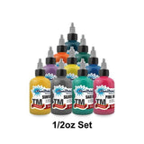 Mark Duhan Floral Series Tattoo Ink Set - Pre-Dispersed Pure Uncut StarBrite Tattoo Ink - 10 Floral-Inspired Tattooing Inks, Made in The USA - 1/2 Ounce Bottles