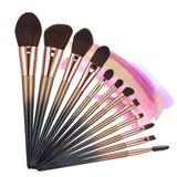 12 Pieces Premium Makeup Brush Set, Professional Makeup Brushes Premium Spectrum Brushes, Foundation Eyeshadow Eyebrow Full Face Brush Set with Makeup Bag