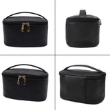 Makeup Bag,365park Travel Cosmetic Case Organizer Bag with Brush Holder Wonderful Gift Z005 Black