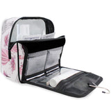 MAHU Toiletry Bag Valentine Paris Eiffel Tower Wash Bag Hanging Hook Multifunction Cosmetic Bag Portable Travel Makeup Organizer for Women Men